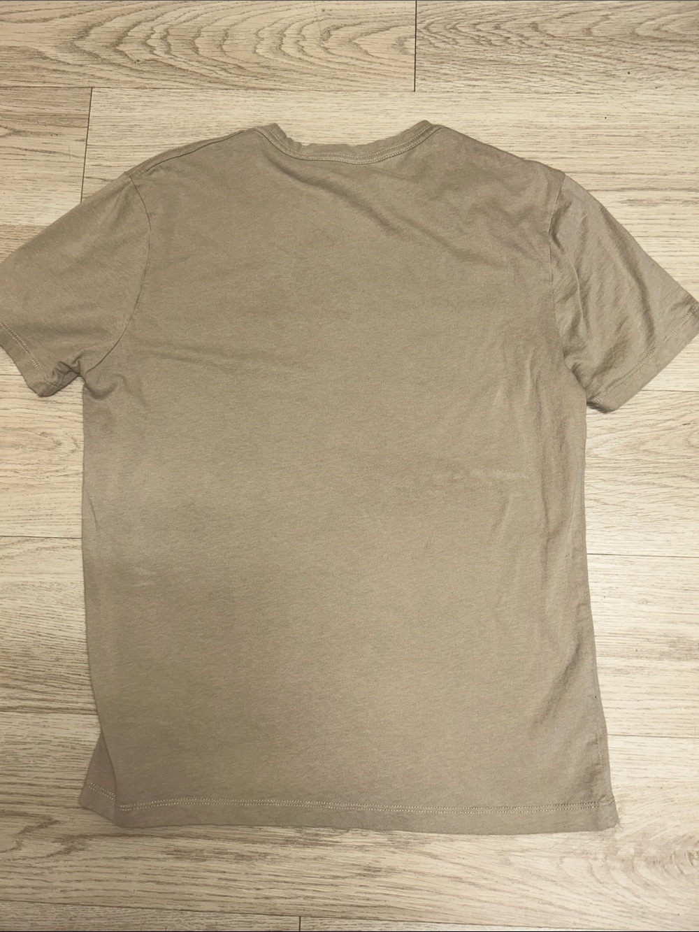 All Saints Men’s Taupe Short Sleeve Crew Tee - Picture 3 of 3